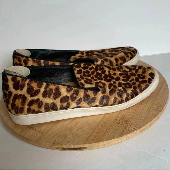 BIRDIES The Swift Leopard Calf Print Slide On Sneaker - Picture 5 of 12